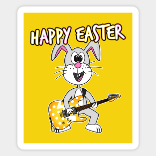 Easter Guitarist Bunny Electric Guitar Teacher Funny Magnet